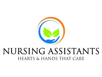 Nursing Assistants: Hearts & Hands That Care logo design by jetzu