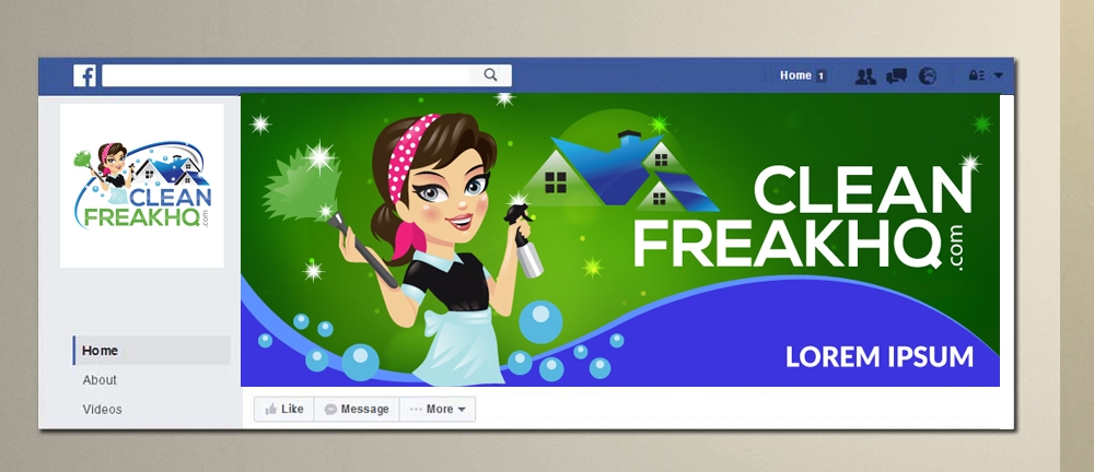 cleanfreakhq.com logo design by DreamLogoDesign