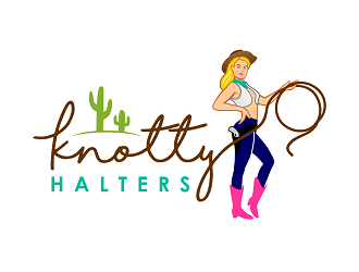 Knotty Halters logo design by haze