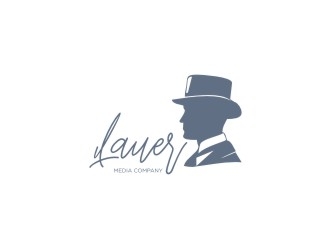 Lauer Media Company logo design by Adundas