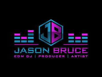 Jason Bruce or DJ Jason Bruce logo design by pencilhand