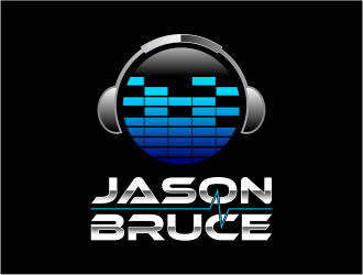 Jason Bruce or DJ Jason Bruce logo design by mutafailan