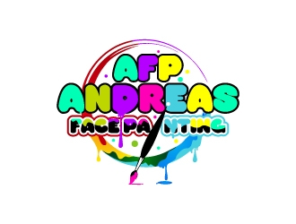 Andreas Face Painting  logo design by Aelius