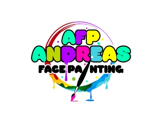 Andreas Face Painting  logo design by Aelius
