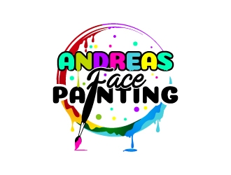 Andreas Face Painting  logo design by Aelius