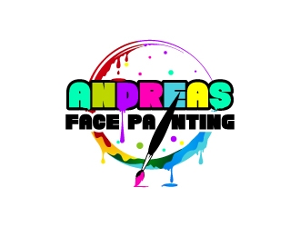 Andreas Face Painting  logo design by Aelius