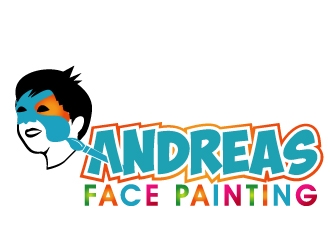 Andreas Face Painting  logo design by PMG
