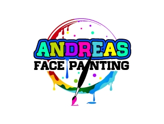 Andreas Face Painting  logo design by Aelius