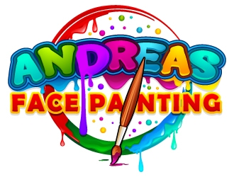 Andreas Face Painting  logo design by Aelius