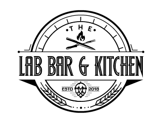 The Lab Bar and Kitchen logo design by ARALE