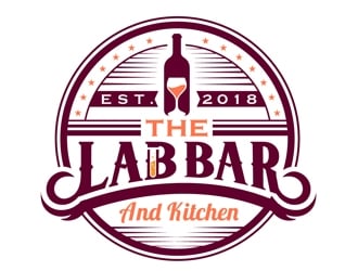 The Lab Bar and Kitchen logo design by DreamLogoDesign