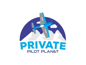 Private Pilot Planet logo design by rafaeldsgn