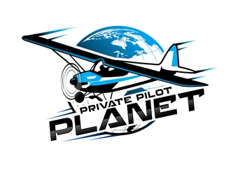 Private Pilot Planet logo design by DreamLogoDesign