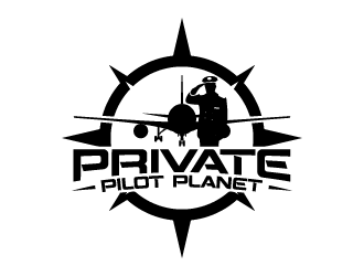 Private Pilot Planet logo design by BrightARTS