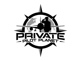 Private Pilot Planet logo design by BrightARTS