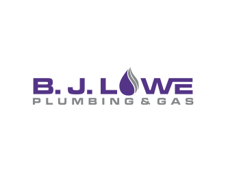 B. J. Lowe Plumbing & Gas logo design by oke2angconcept