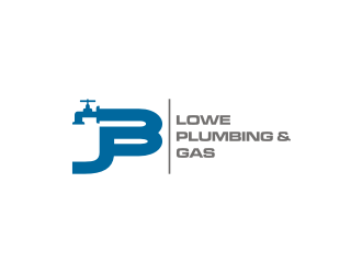 B. J. Lowe Plumbing & Gas logo design by rief