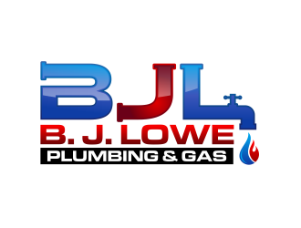 B. J. Lowe Plumbing & Gas logo design by ingepro