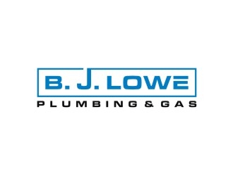 B. J. Lowe Plumbing & Gas logo design by Franky.