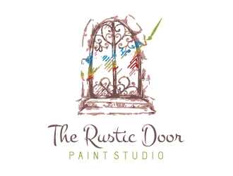 The Rustic Door Paint Studio logo design by savvyartstudio