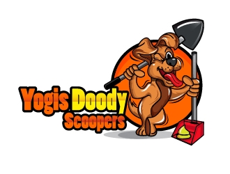 Yogis Doody Scoopers logo design by Suvendu