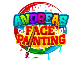 Andreas Face Painting  logo design by Aelius