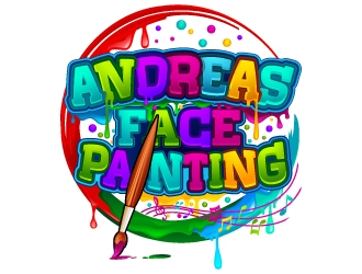Andreas Face Painting  logo design by Aelius