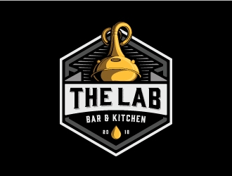 The Lab Bar and Kitchen logo design by Kewin