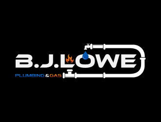 B. J. Lowe Plumbing & Gas logo design by thegoldensmaug