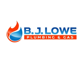 B. J. Lowe Plumbing & Gas logo design by jaize