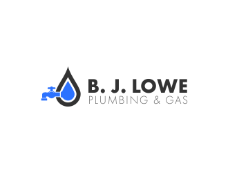 B. J. Lowe Plumbing & Gas logo design by Akli