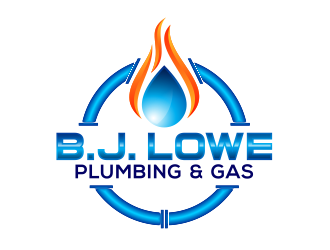 B. J. Lowe Plumbing & Gas logo design by Realistis