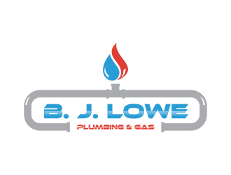 B. J. Lowe Plumbing & Gas logo design by qqdesigns