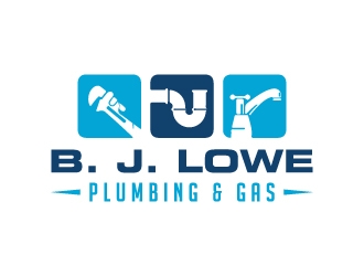 B. J. Lowe Plumbing & Gas logo design by akilis13
