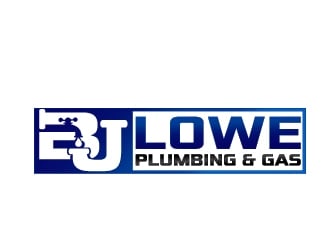 B. J. Lowe Plumbing & Gas logo design by jenyl