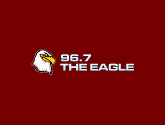 96.7 The Eagle logo design by ammad