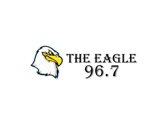 96.7 The Eagle logo design by ammad