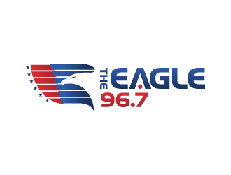 96.7 The Eagle logo design by shadowfax
