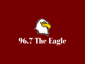 96.7 The Eagle logo design by oke2angconcept