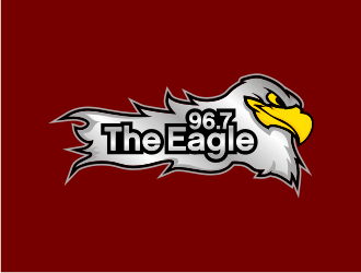 96.7 The Eagle logo design by Landung