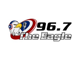 96.7 The Eagle logo design by Kruger