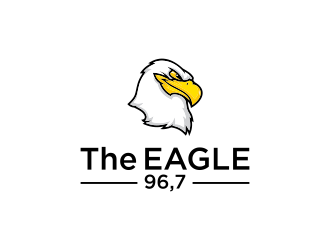 96.7 The Eagle logo design by ArRizqu