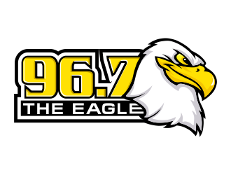 96.7 The Eagle logo design by kopipanas