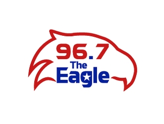 96.7 The Eagle logo design by ZQDesigns
