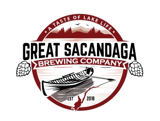 Great Sacandaga Brewing Company logo design by logopond