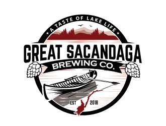 Great Sacandaga Brewing Company logo design by logopond
