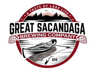 Great Sacandaga Brewing Company logo design by logopond