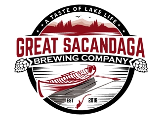 Great Sacandaga Brewing Company logo design by logopond