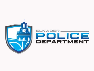 Elkader Police Department logo design by Eliben