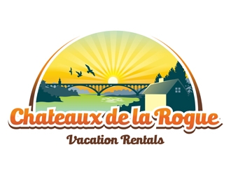 Chateaux de la Rogue logo design by gitzart